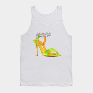 Women's Green Parinasan Tank Top